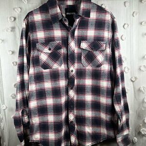 RSQ Men’s Plaid Flannel Shirt Size Small
